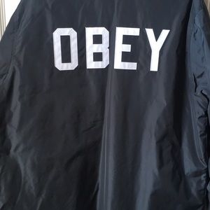 Men’s Obey jacket, like new!   Size Large
